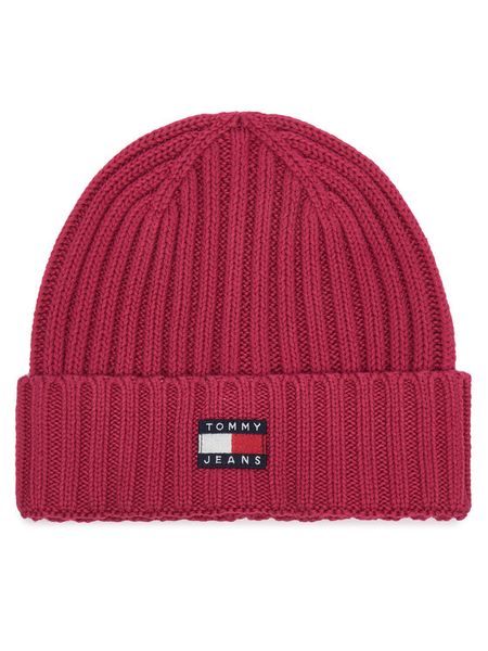 Tommy Hilfiger Czapka Heritage AW0AW18979 Różowy ciemny. Czerwone czapki zimowe damskie Tommy Hilfiger, z bawełny. Za 149.99 zł.