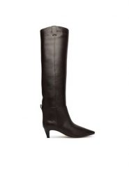 MICHAEL Michael Kors Kozaki 40F6DNMB5L Brązowy. Brązowe kozaki damskie MICHAEL Michael Kors, bez obcasa, na szpilce. Za 1,779.00 zł.