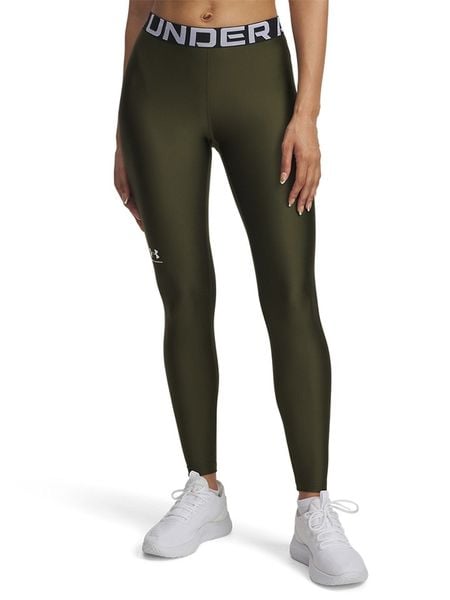 Under Armour Legginsy funkcyjne w kolorze khaki rozmiar: M. Brązowe legginsy damskie Under Armour, m, bez wzorów, z materiału, outdoorowe. Za 109.26 zł.