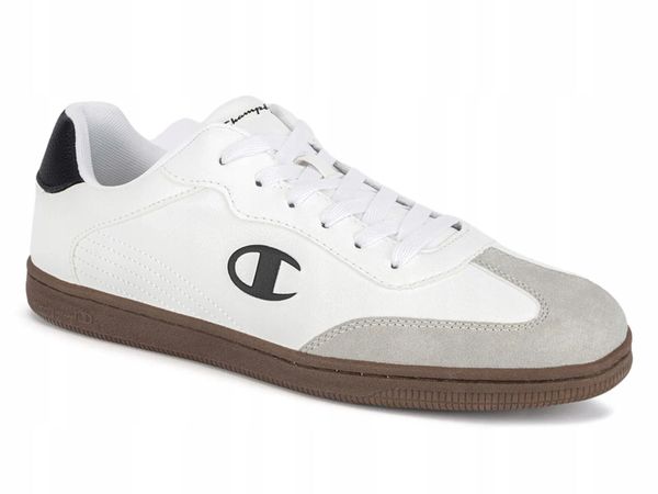 Buty Męskie Champion Prestige Sportowe Białe Na Co Dzień. Białe buty sportowe na co dzień męskie CHAMPION, z materiału, bez zapięcia, trekkingowe. Za 163.99 zł.