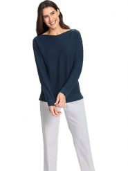 WITT WEIDEN Sweter w kolorze granatowym rozmiar: 50. Niebieskie swetry klasyczne damskie WITT WEIDEN, ze splotem, bez kołnierzyka. Za 87.19 zł.