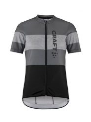 Craft Koszulka kolarska "Core Endur" w kolorze szaro-czarnym rozmiar: M. Czarne bluzki sportowe damskie Craft, m, bez kołnierzyka, bez ramiączek. Za 113.99 zł.