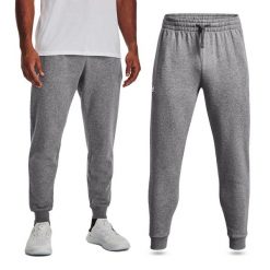 Spodnie dresowe męskie UNDER ARMOUR Rival Fleece joggery. Niebieskie spodnie dresowe męskie Under Armour, z dresówki. Za 169.99 zł.