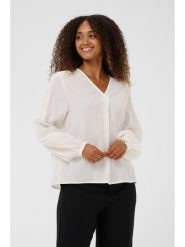 Kaffe Bluzka w kolorze białym rozmiar: 38. Białe bluzki damskie Kaffe, bez wzorów, bez kołnierzyka, bez ramiączek. Za 78.99 zł.