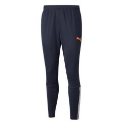 Męskie Spodnie Treningowe TeamLIGA. Niebieskie spodnie sportowe męskie Puma. Za 224.99 zł.