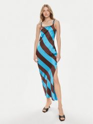 Samsøe Samsøe Sukienka codzienna Sunna F23100173 Kolorowy Slim Fit. Sukienki damskie Samsoe & Samsoe, na co dzień, l, bez wzorów, z syntetyku, bez kołnierzyka, bez ramiączek, proste. Za 499.99 zł.