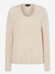 More & More Sweter w kolorze beżowym rozmiar: 38. Brązowe swetry klasyczne damskie MORE & MORE, ze splotem, bez kołnierzyka. Za 141.52 zł.
