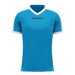 Koszulka piłkarska dla dorosłych Givova Revolution Interlock. Białe t-shirty sportowe męskie Givova, xs, bez ramiączek, do piłki nożnej. Za 33.00 zł.
