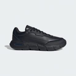 BUTY CLOUDFOAM FLEX SMART CASUAL. Czarne buty sportowe na co dzień męskie Adidas, z materiału, bez zapięcia, trekkingowe. Za 299.00 zł.