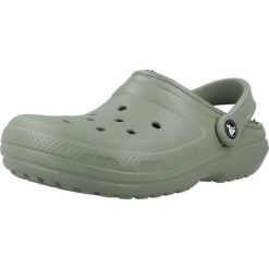 Sandały CROCS CLASSIC LINED CLOG Zielony. Zielone obuwie trekkingowe damskie Crocs. Za 231.99 zł.