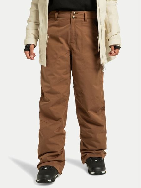 DC Shoes Spodnie snowboardowe Riveter ADJTP03032 Brązowy Regular Fit. Brązowe spodnie materiałowe damskie DC Shoes, m, z syntetyku, narciarskie. Za 879.99 zł.
