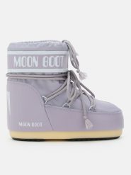 Moon Boot Botki zimowe "Icon" w kolorze fioletowym rozmiar: 39-41. Różowe botki damskie Moon Boot, na zimę, bez obcasa, bez zapięcia. Za 501.57 zł.