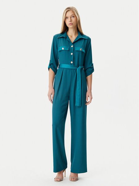 Rinascimento Kombinezon CFC0122472003 Zielony Regular Fit. Zielone kombinezony damskie RINASCIMENTO, xl, bez wzorów, z syntetyku, bez kołnierzyka, bez ramiączek. Za 349.99 zł.