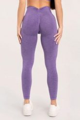 Legginsy fitness damskie Gym Glamour seamless deep push up. Fioletowe legginsy damskie GYM GLAMOUR, l, bez wzorów, z materiału. Za 169.99 zł.