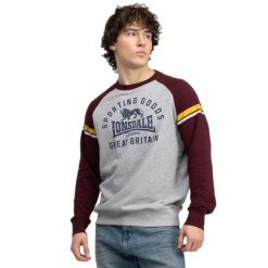 Bluza Lonsdale Bregis. Czerwone bluzy bez kaptura męskie Lonsdale, m. Za 228.50 zł.