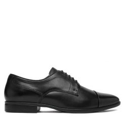 Półbuty Geox. Czarne buty wizytowe męskie Geox, bez zapięcia. Za 549.99 zł.