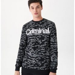 Bluza z napisem - Czarny. Czarne bluzy bez kaptura damskie House, l. Za 89.99 zł.