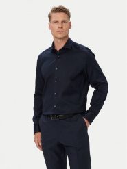 BOSS Koszula H-Joe 50567023 Granatowy Regular Fit. Niebieskie koszule męskie Boss, m, bez wzorów, z bawełny, bez kołnierzyka, bez ramiączek. Za 599.99 zł.