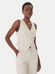 Artigli Kamizelka ACGL004632 Beżowy Regular Fit. Brązowe kamizelki damskie Artigli, z syntetyku. Za 419.99 zł.