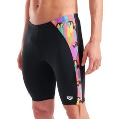 Jammery Arena Tropical Delight - spodenki do kolan. Czarne kąpielówki męskie Arena, m, bez wzorów, do pływania. Za 229.99 zł.