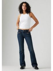 Levi's Dżinsy - Flare fit - w kolorze granatowym rozmiar: W27/L34. Niebieskie jeansy damskie Levi's. Za 178.37 zł.
