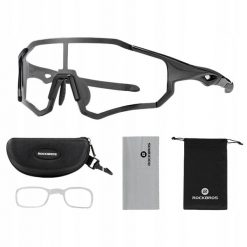 Okulary rowerowe Rockbros przeciwsłoneczne fotochrom uv400 unisex. Czarne okulary przeciwsłoneczne męskie ROCKBROS. Za 84.89 zł.