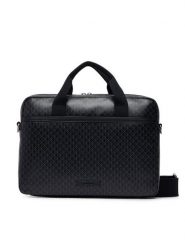 Calvin Klein Torba na laptopa Emblem Aop Coated Commuter/Lapto LV04D3625G Czarny. Czarne torby na laptopa damskie CALVIN KLEIN, bez wzorów, ze skóry. Za 529.99 zł.