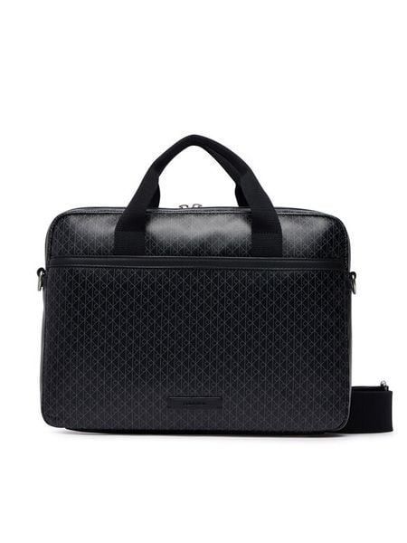 Calvin Klein Torba na laptopa Emblem Aop Coated Commuter/Lapto LV04D3625G Czarny. Czarne torby na laptopa damskie CALVIN KLEIN, bez wzorów, ze skóry. Za 529.99 zł.