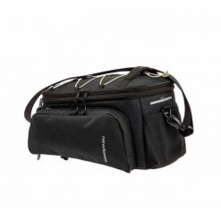Torba na bagażnik Newlooxs Sports Racktime 2 31L. Czarne torby męskie na ramię NEW LOOXS, bez wzorów, z materiału, na ramię, duże. Za 511.95 zł.