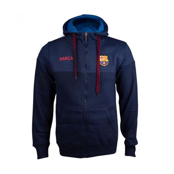 Bluza z kapturem męska FC Barcelona. Niebieskie bluzy sportowe męskie FC Barcelona, m. Za 256.78 zł.