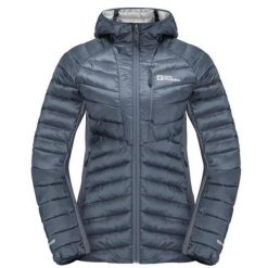 Kurtka Damska Ocieplana Routeburn Pro. Szare kurtki damskie Jack Wolfskin, l, bez wzorów, z materiału, z kapturem. Za 852.99 zł.
