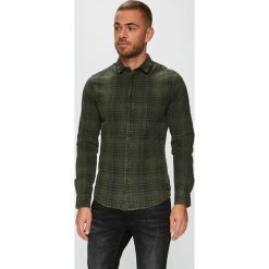 Only & Sons - Koszula. Czerwone koszule męskie Only & Sons, l, bez wzorów, z bawełny, bez kołnierzyka, bez ramiączek. W wyprzedaży za 79.90 zł.