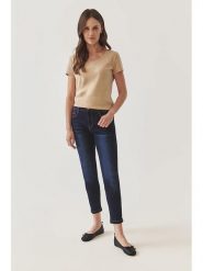 TATUUM Dżinsy "Saro 1" - Slim fit - w kolorze granatowym rozmiar: 38. Niebieskie jeansy damskie Tatuum. Za 205.45 zł.