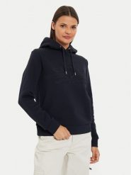 Gant Bluza Tonal Archive Shield 4203648 Granatowy Regular Fit. Niebieskie bluzy bez kaptura damskie Gant, xs, z bawełny. Za 349.99 zł.