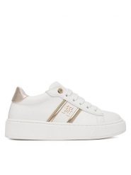 Tommy Hilfiger Sneakersy T4A9-34421-1281 M Biały. Białe buty sportowe dziewczęce Tommy Hilfiger, bez wzorów, ze skóry, bez zapięcia. Za 629.99 zł.
