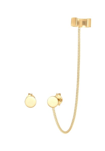 Elli Damskie kolczyki Kolczyki Klipsy Okrągła płytka klipsa Basic w kolorze srebrnym 925 Sterling Silver 1 ct. Szare kolczyki damskie Elli, srebrne, z klipsem. Za 248.99 zł.