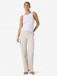 Noisy may Dżinsy "Yolanda" - Regular fit - w kolorze beżowym rozmiar: W26/L32. Brązowe jeansy damskie Noisy may. Za 109.78 zł.