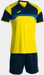 Zestaw koszulka i spodenki Joma Danubio III. Niebieskie szorty męskie Joma, l, z materiału, na fitness i siłownię. Za 213.00 zł.
