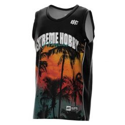 Koszulka koszykarska na ramiączkach męska EXTREME HOBBY HEATWAVE. Czerwone t-shirty sportowe męskie EXTREME HOBBY, l, z materiału, bez ramiączek, na fitness i siłownię. Za 159.00 zł.
