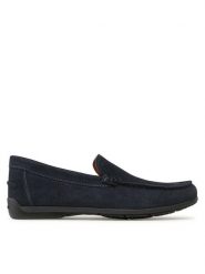 Geox Mokasyny U Siron U32Q3A00022C4002 Granatowy. Niebieskie mokasyny męskie Geox, ze skóry. Za 399.99 zł.