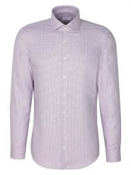 Seidensticker Koszula - Slim fit - w kolorze fioletowym rozmiar: 40. Różowe koszule męskie Seidensticker, bez wzorów, z bawełny, bez kołnierzyka, bez ramiączek. Za 144.58 zł.