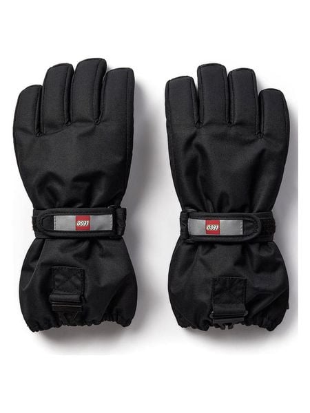 LEGO Rękawiczki "Atlin 700" w kolorze czarnym rozmiar: 122/128. Czarne rękawiczki dziecięce LEGO, bez ramiączek. Za 139.87 zł.