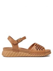 Go Soft Sandały EST-2299-03 Brązowy. Brązowe sandały damskie GO SOFT, bez wzorów, ze skóry, bez obcasa, na płaskiej podeszwie. Za 139.99 zł.
