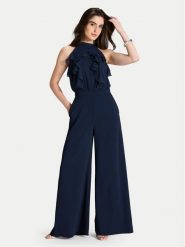 Swing Kombinezon 3AJ00300 Granatowy Regular Fit. Niebieskie kombinezony damskie Swing, bez wzorów, z syntetyku, bez kołnierzyka, bez ramiączek. Za 779.99 zł.
