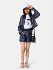 Karl Lagerfeld Kids T-Shirt Z31157 D Biały Regular Fit. Białe koszulki dziewczęce Karl Lagerfeld Kids, bez wzorów, z bawełny, bez ramiączek. Za 249.99 zł.
