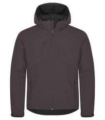Clique Classic Softshell Hoody – 96% poliester z recyklingu. Szare kurtki softshell damskie CLIQUE, m, bez wzorów, z poliesteru. Za 305.07 zł.