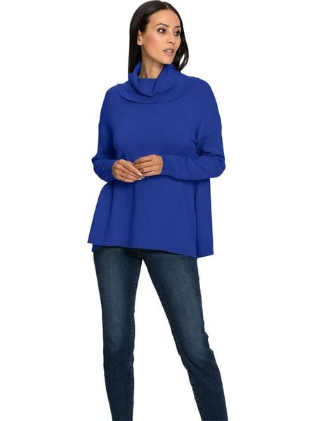 Heine Golf w kolorze niebieskim rozmiar: 48. Niebieskie golfy damskie Heine, bez wzorów, bez ramiączek. Za 83.62 zł.