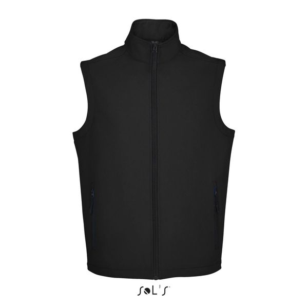 Kamizelka softshell SM Sol's Race Bw. Czarne kurtki softshell damskie SOL'S, m, bez wzorów, z materiału, bez kaptura. Za 142.80 zł.