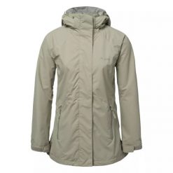 Damska kurtka turystyczna Elbrus Makari. Szare kurtki damskie ELBRUS, bez wzorów, bez kaptura. W wyprzedaży za 418.50 zł.