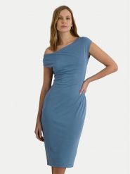 Lauren Ralph Lauren Sukienka koktajlowa 250933454002 Niebieski Slim Fit. Niebieskie sukienki damskie Lauren Ralph Lauren, bez wzorów, z syntetyku, wizytowe, bez kołnierzyka, bez ramiączek. Za 1,509.00 zł.